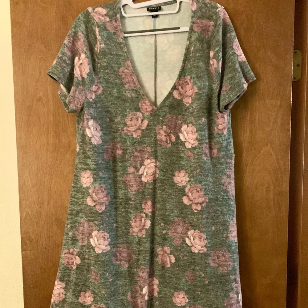 Torrid Size 1 Floral Skater Dress